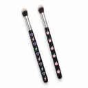 Pastel Icon-Print Blending Brush Set (Diamond, Lightning, Apple) photo 2