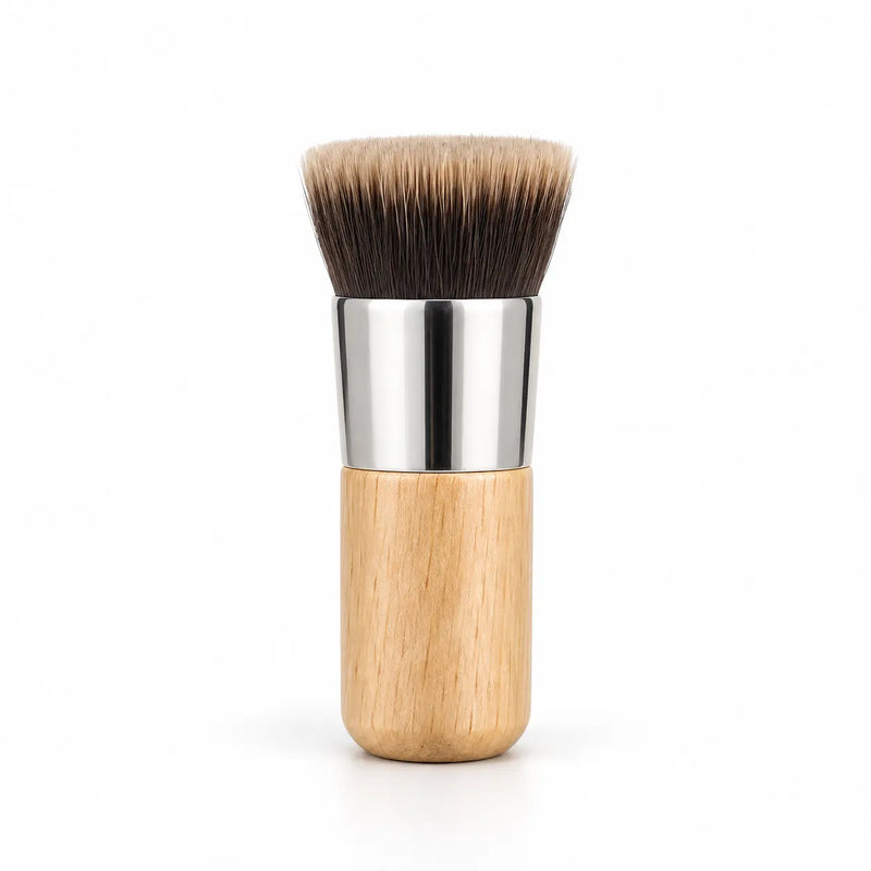 Wood-Handle Mini Flat-Top Stippling Brush