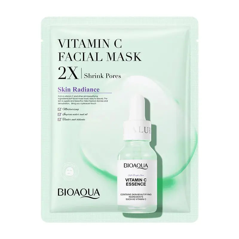 BIOAQUA Vitamin C Shrink Pores Facial Sheet Mask
