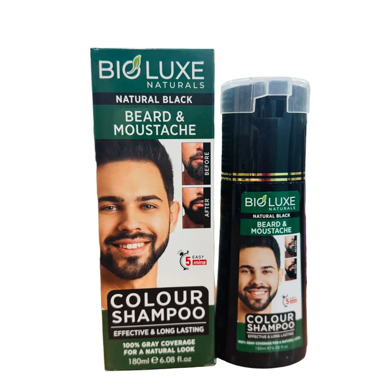 Bioluxe Natural Black Colour Shampoo – Nourishing Hair Colour