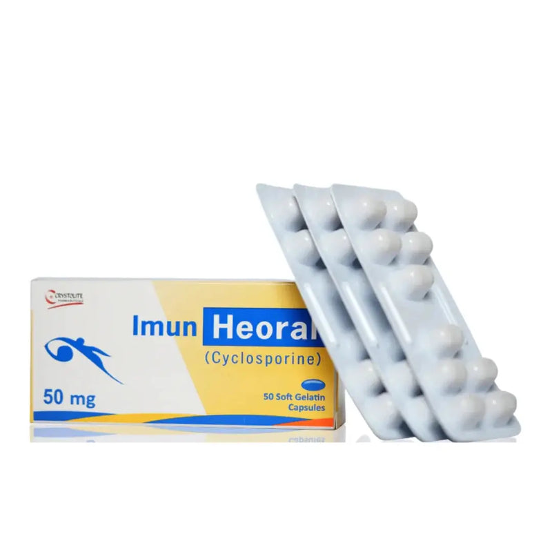 Imun Heoral Cyclosporine 50mg Soft Gelatin Capsules