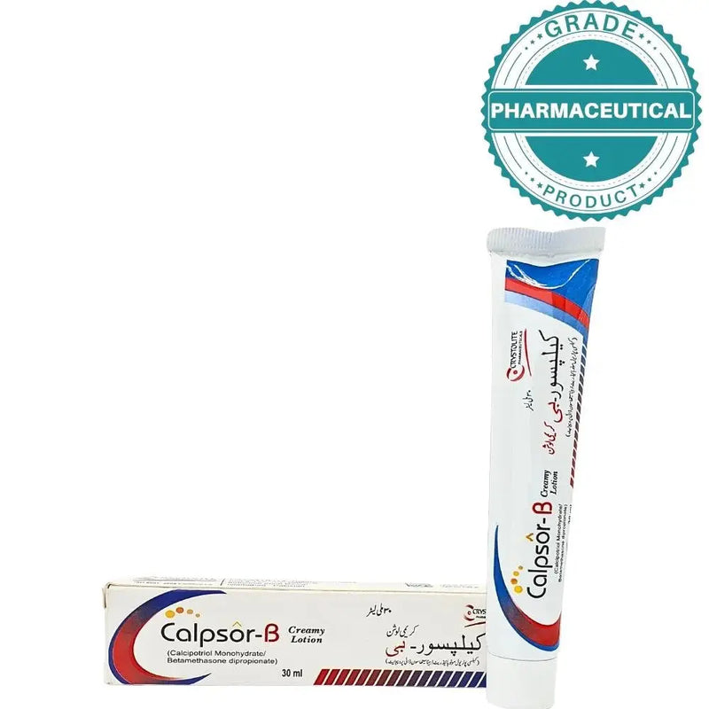 Calpsor-B Creamy Lotion 30ml (Calcipotriol 50mcg + Betamethasone Dipropionate 500mcg)