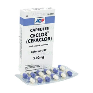 Ceclor Capsules 250mg (Cefaclor) - AGP Pharma | derma.pk