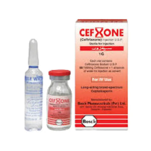 Cefxone IV Injection 1g (Bosch Pharmaceuticals) - derma.pk
