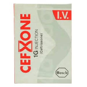 Cefxone IV Injection 1g (Bosch Pharmaceuticals) - derma.pk