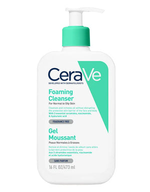 CeraVe Foaming Cleanser with Niacinamide for Normal to Oily Skin 473ml