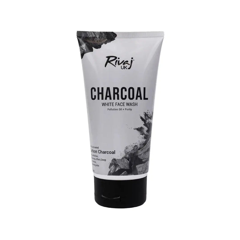 Rivaj Charcoal White Face Wash 100ml – Deep Cleanse & Brightening