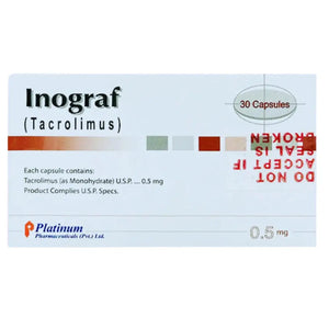Inograf Capsules 0.5mg (10 Capsules) - Immunosuppressant - derma.pk