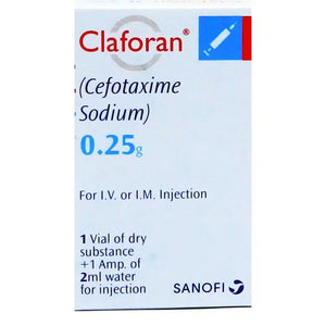 Claforan IV/IM Injection 0.25g (Cefotaxime) - Sanofi-Aventis | derma.pk
