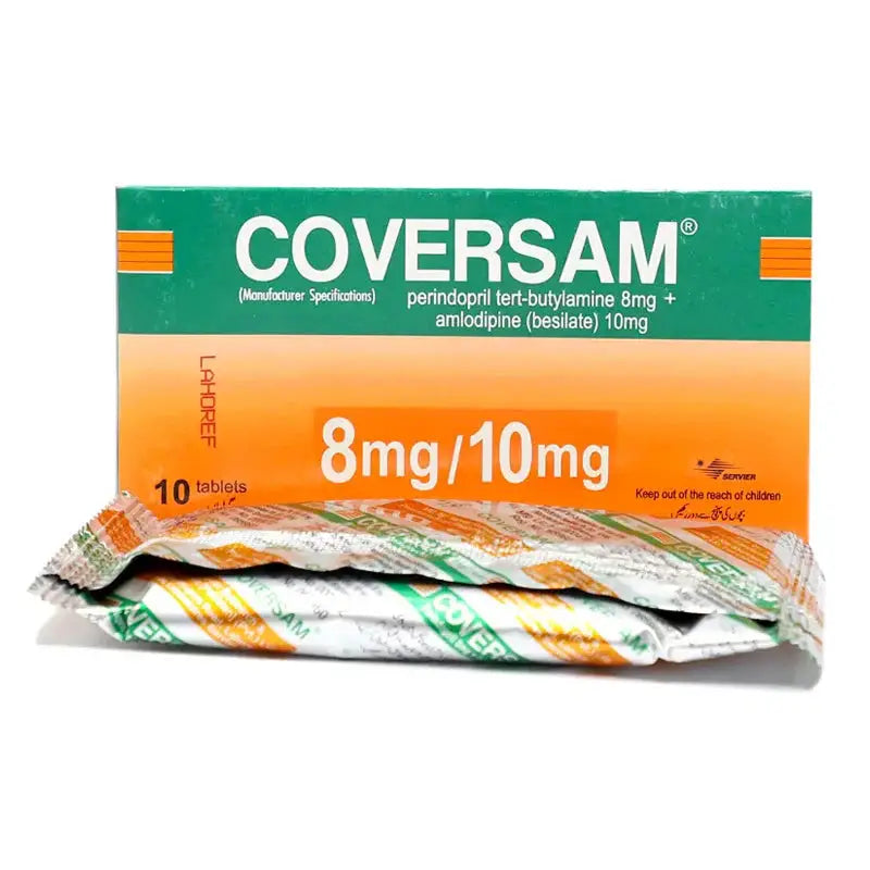 Coversam Tablets 8mg/10mg — Perindopril & Amlodipine for Hypertension