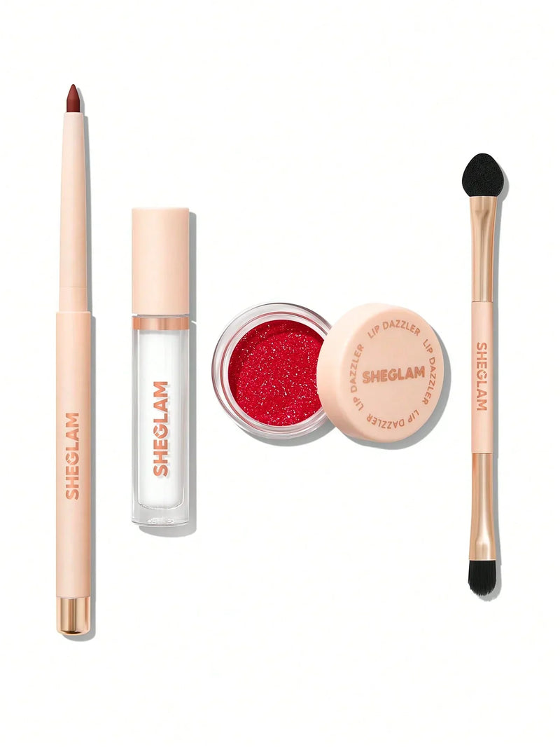 Sheglam Lip Dazzler Glitter Kit 4-in-1