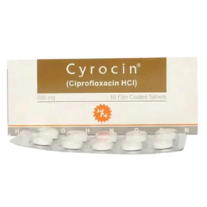 Cyrocin Tablets 250mg (Ciprofloxacin) - Highnoon Laboratories | derma.pk