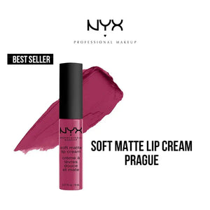 NYX Professional Makeup Soft Matte Lip Cream Prague SMLC18 8ml — cool dusty purple-mauve velvet matte