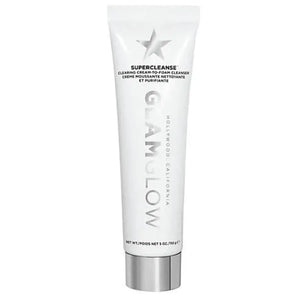 GLAMGLOW Super-Cleanse Clearing Cream-to-Foam Cleanser 150ml — cream texture transforms to purifying foam