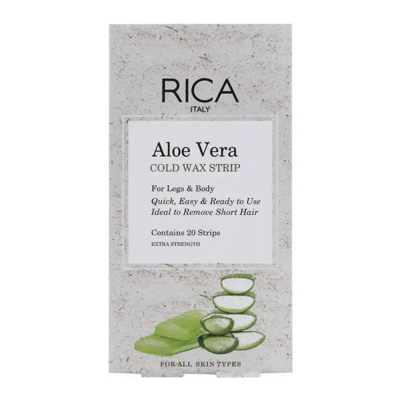 Rica Aloe Vera Waxing Strips 20-Count Legs & Body