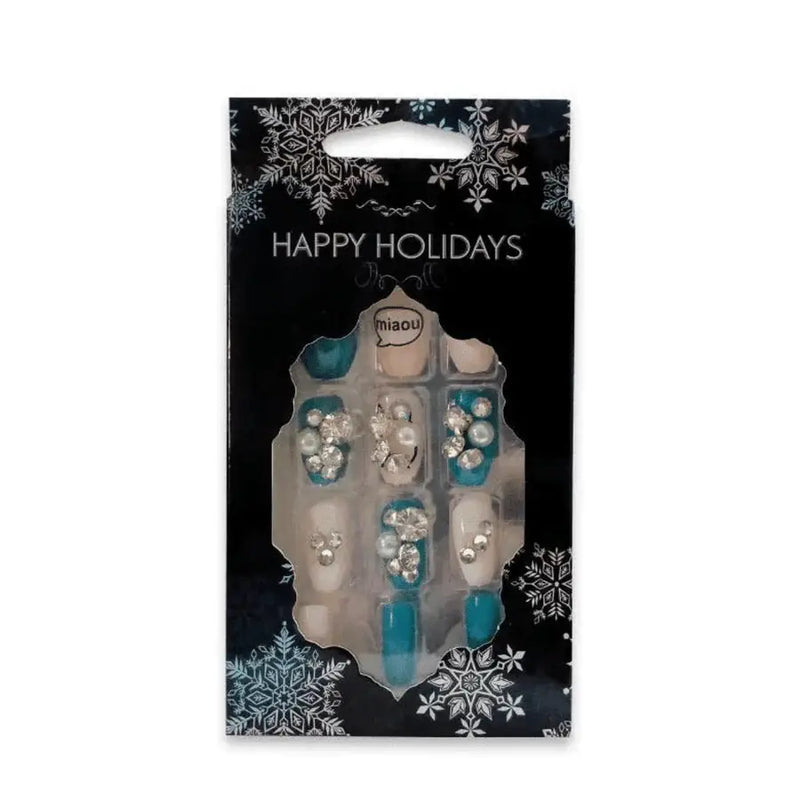 Happy Holidays Nails