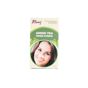 Rivaj Green Tea Nose Strips pore cleansing deep detox front view