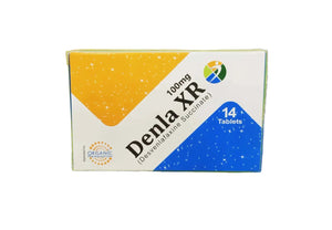 Denla XR 100mg extended-release antidepressant tablet front pack