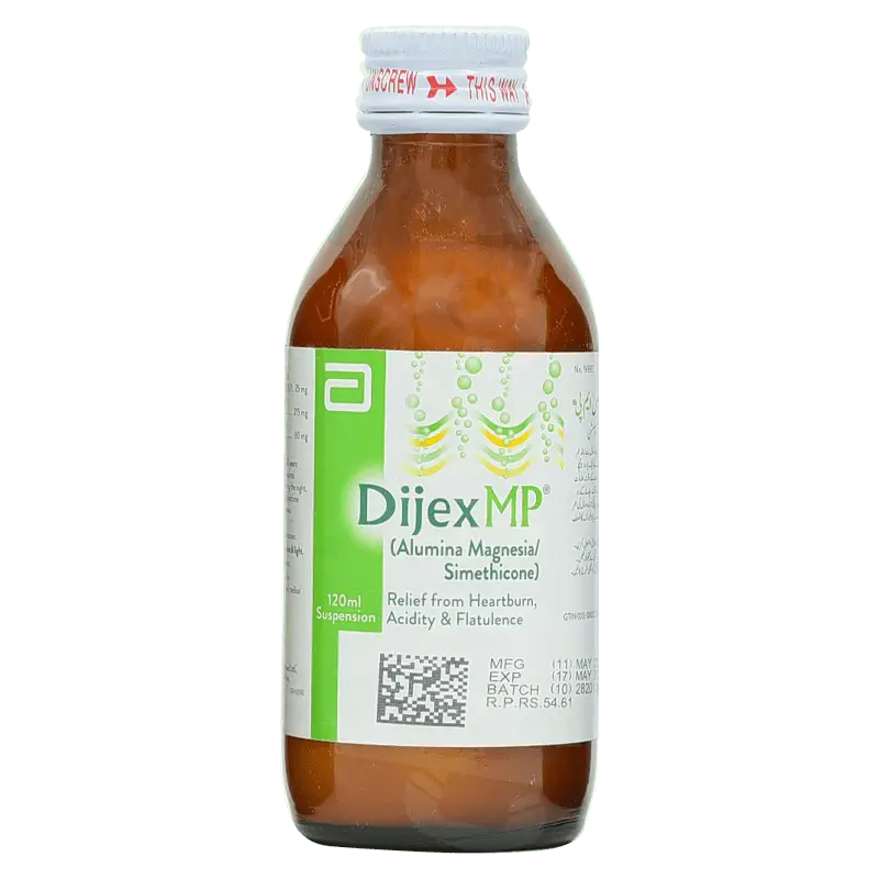 Dijex MP Syrup 120ml – Digestive Health, Cough, and Respiratory Relief