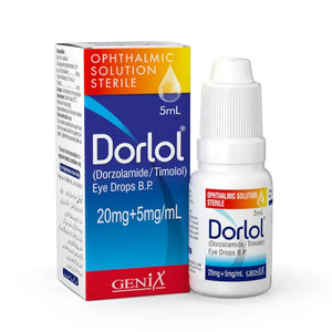 Dorlol 5ml Eye Drops 20mg/5mg – Dorzolamide & Timolol for Glaucoma – Available in Pakistan