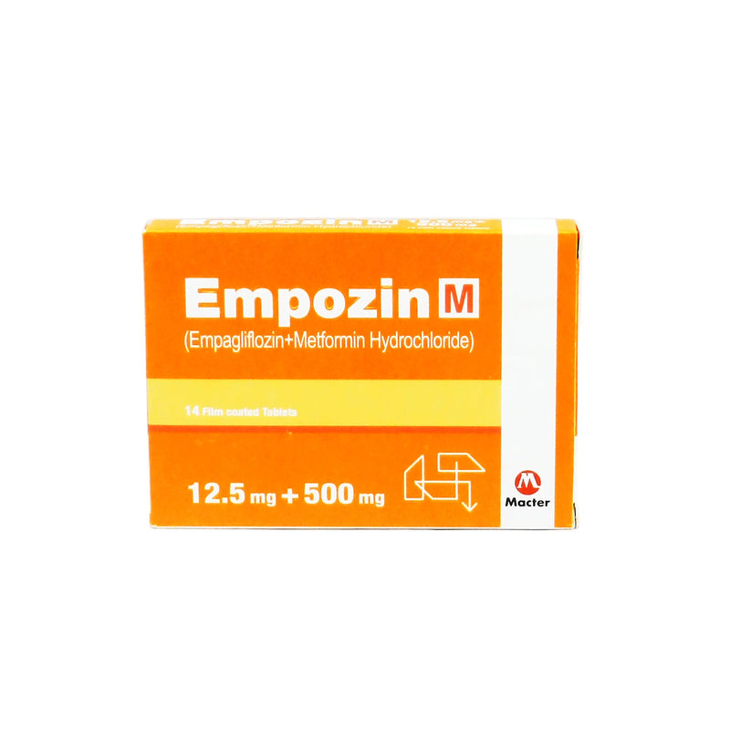 Empozin M 12.5mg/500mg Tablets – Empagliflozin & Metformin for Type 2 Diabetes