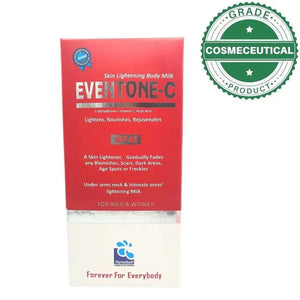 Eventone-C Brightening Body Milk 150ml packaging front — daily-use body lotion for radiance