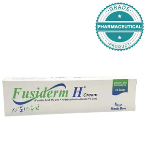 Fusiderm H Cream 15g tube — antibiotic steroid cream for infected eczema Pakistan