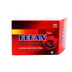 Fefan DS Tablets – Iron & Folic Acid Supplement for Anemia