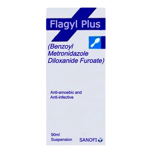 Flagyl Plus 90ml Suspension (Diloxanide Furoate/Metronidazole) - Sanofi-Aventis | derma.pk