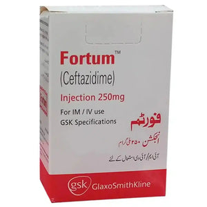 Fortum IM/IV Injection 250mg (Ceftazidime) - GlaxoSmithKline | derma.