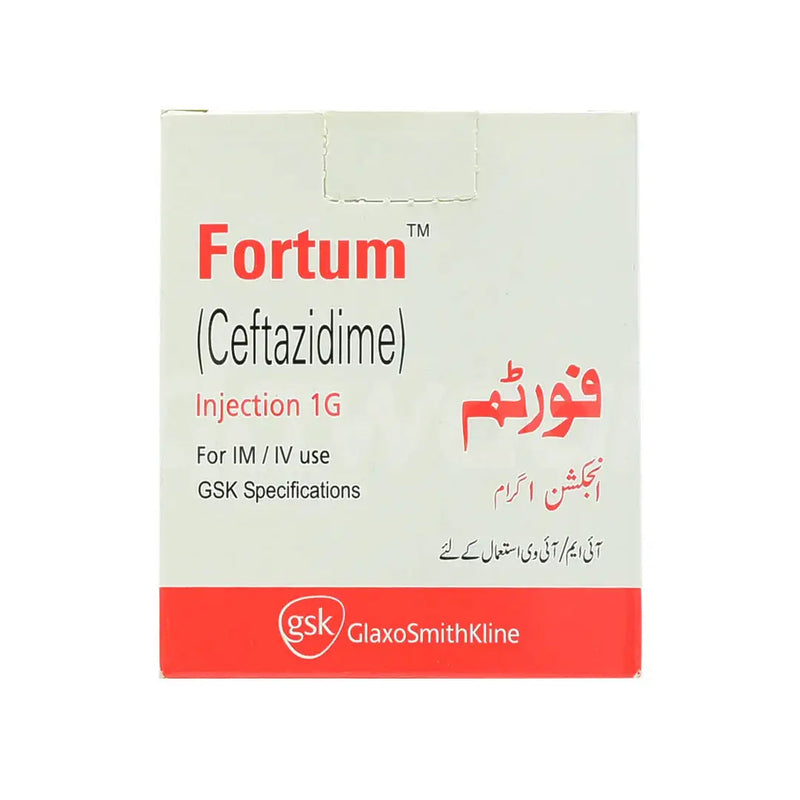 Fortum Injection 1g – Ceftazidime Antibiotic for Infections