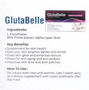 GlutaBelle Glutathione + Milk Thistle + ALA Skin Glow Tablets photo 3