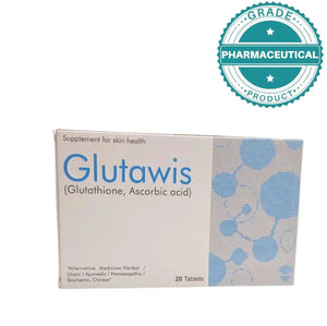 GLUTAWIS TABLET (GLUTATHIONE, ASCORBIC ACID) 20 TABLETS PACK Wisdom Pharma