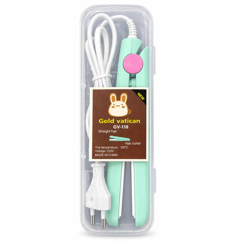 Gold Vatican Mini Hair Crimper / Waver Iron (Travel Size)