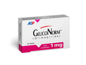 GLUCONORM 1MG Tablet - Glimepiride for Blood Sugar Control