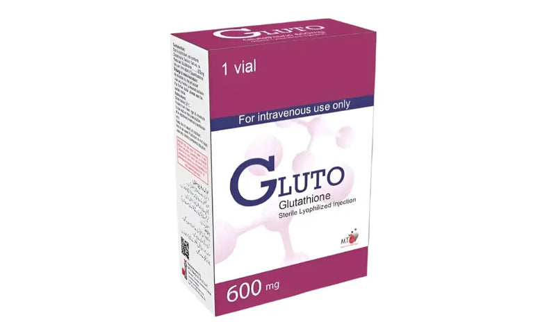 Gluto 600mg Lyophilized Glutathione Injection — Skin Brightening & Glow