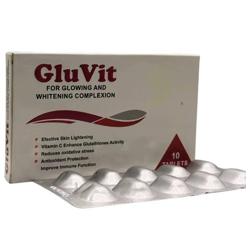 Gluvit Glutathione Skin Whitening Tablets