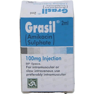 Grasil IM/IV Injection 100mg (Amikacin) - Sami Pharma | derma.pk