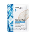 BIOAQUA Rice Raw Pulp Whitening Hydrate Ice Facial Sheet Mask 25g photo 1