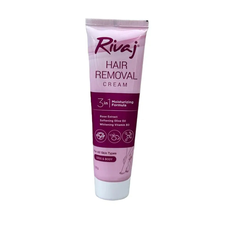 Rivaj 3-in-1 Hair Removal Cream 100g – Smooth & Moisturized Skin