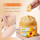 SADOER Yellow Peach Exfoliating Bath Salt Scrub 350g photo 5