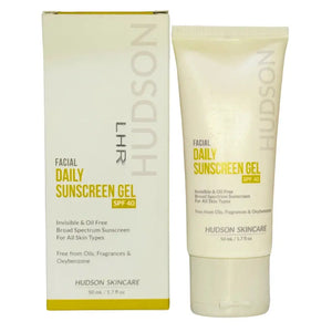 Hudson Facial Daily Sunscreen Gel SPF 40 | derma.pk