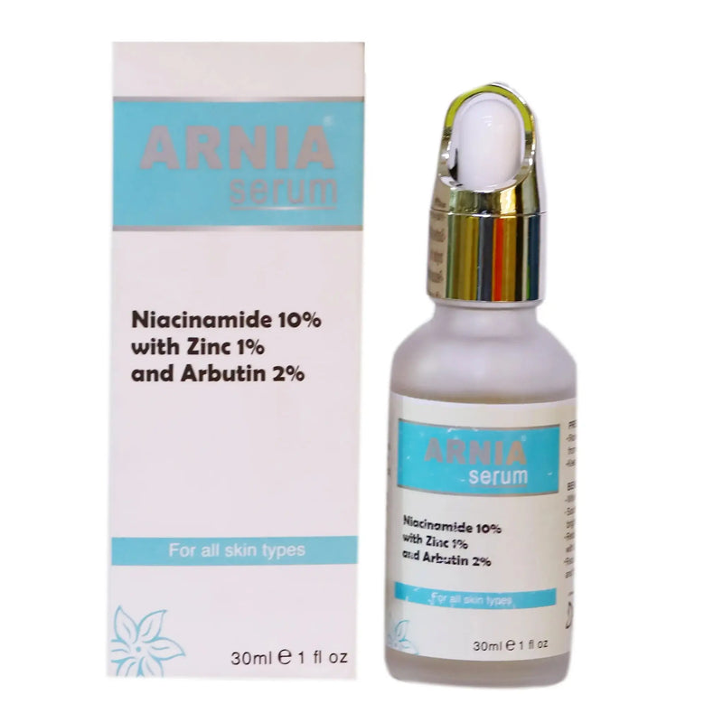 Arnia Niacinamide & Arbutin Brightening Serum — Pores, Oil Control & Acne Marks