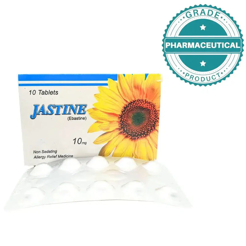 Jastine Ebastine 10mg Tablets (Pack of 10) — Allergy Relief