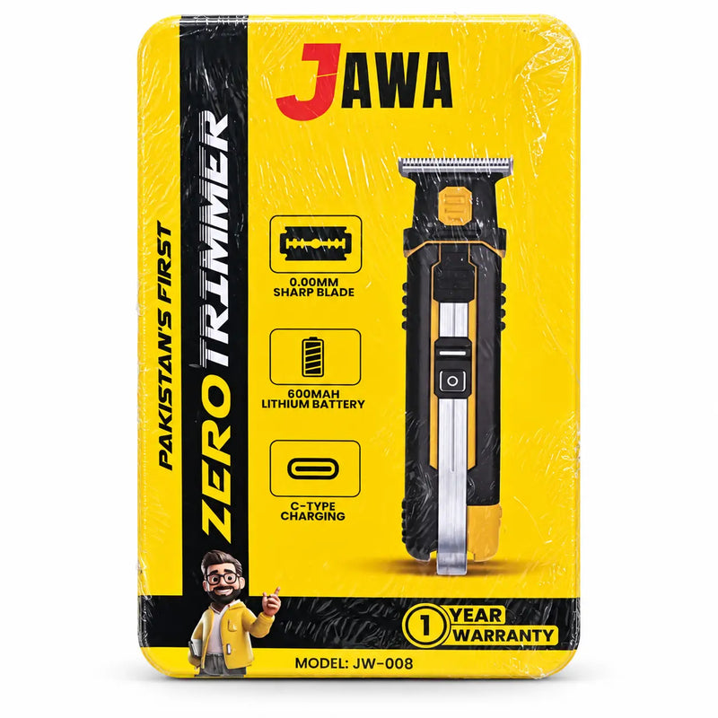 JAWA JW-008 Zero Trimmer with 0.00mm Precision Blade