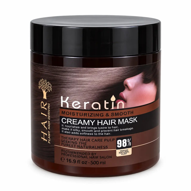 Keratin Moisturizing & Smooth Creamy Hair Mask (500ml)