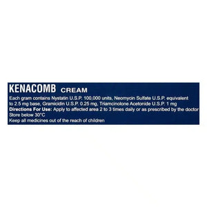 Kenacomb Cream 20g tube — prescription antifungal and antibacterial topical cream