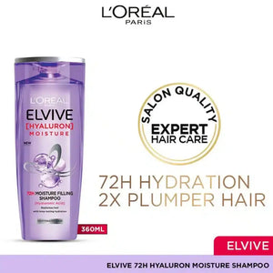 L'Oréal Paris Elvive Hyaluron Moisture 72h Shampoo 360ml - Side | Derma.pk