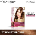 L'Oreal Paris Excellence Creme 7.7 Honey Brown Hair Color photo 1