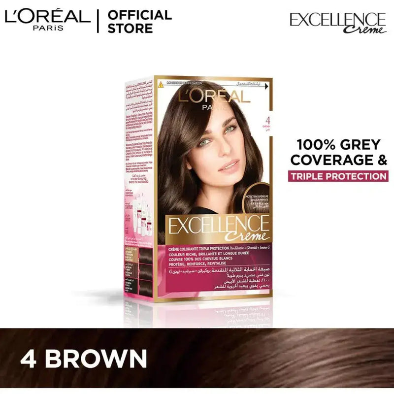 L'Oreal Paris Excellence Creme Hair Colour Brown 4